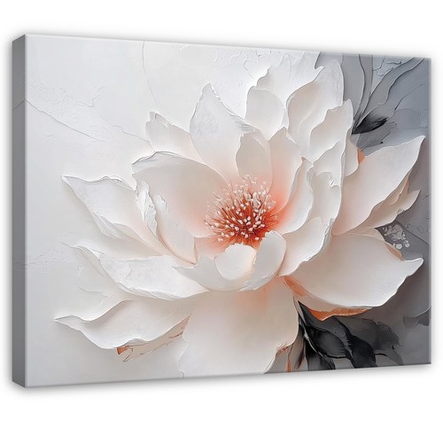 Leinwand bilder blumen weiß - bilder,
