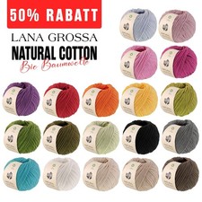 50g Lana Grossa Natural Cotton | 100% BIO Baumwolle | stricken, häkeln