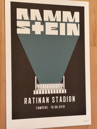 Rammstein siebdruck 2019 - rammstein,
