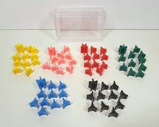 Parker Risiko 1975 - Ersatzteile / Spielsteine Sortiment inkl. Acryl-Box