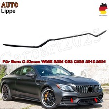 Front Stoßstange Spoiler Frontlippe für Mercedes W205 S205 C63 C63S Schwarz Neu