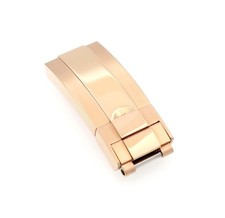 High-End Faltschließe Edelstahl rosegold Modell Just 18/9 mm, komp. Rolex