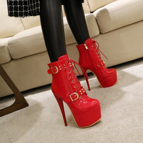 Damen stiefeletten high heel - stiefeletten,