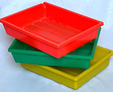 3 Laborwannen für 20 x 25 cm Fotos Entwicklungsschalen Labor Fotowanne Dunkelkam