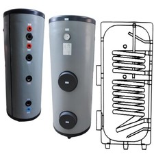 Trinkwasser Warmwasserspeicher Solarspeicher 2 Wärmetauscher 200L Pufferspeicher