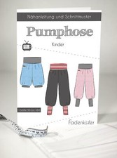 Schnittmuster Fadenkäfer Pumphose Kinder- Größe 50 bis 164 - Papierschnittmuster