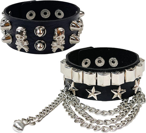 Gothic nietenarmbänder damen - nietenarmbänder,
