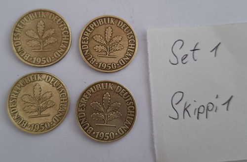 Komplettes pfennig set 1950 - komplettes,