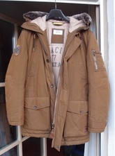 Neuwertige Camel Active Herren Parka mit Kaputze, Grösse 50, Braun
