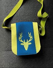 Filzumhängetasche mit Hirschmotiv, ein Unikat.