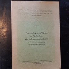 Gabriel: Zum ökologischen Wandel im Neolithikum der östl. Zentralsahara