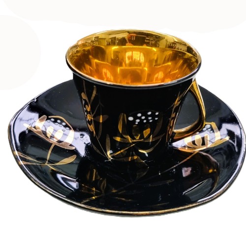 Vintage schwarz gold mocca - vintage, schwarz-gold