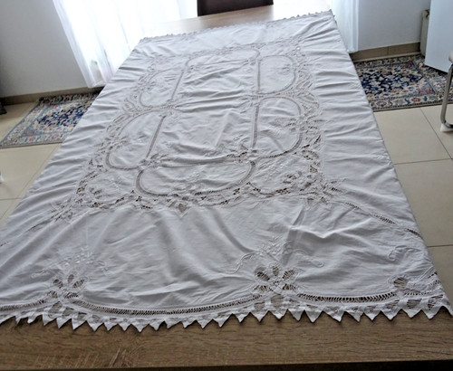 Vintage tischdecke handarbeit - vintage,