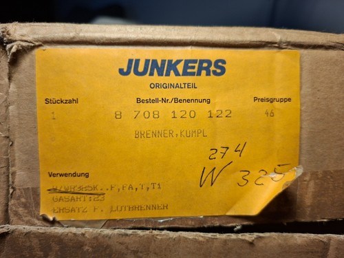 Junkers lotfreier brenner - junkers,