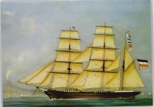 10012922 - DSR-Lines, Sirene of Stettin 1872 gemalt von Lasczky Segelschiff