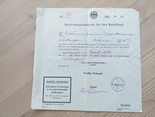 Verleihungsurkunde für den