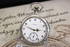 Rare antike ZENITH GRAND PRIX PARIS 1900 Motiv Taschenuhr Silber pocket watch