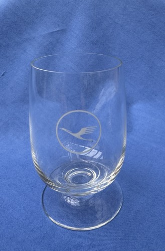 Vintage gläser mit lufthansa - vintage,