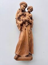 Hl. Antonius mit Kind, Größe 30 cm HOLZSKULPTUR