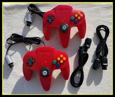 2x Rote Controller für N64 +