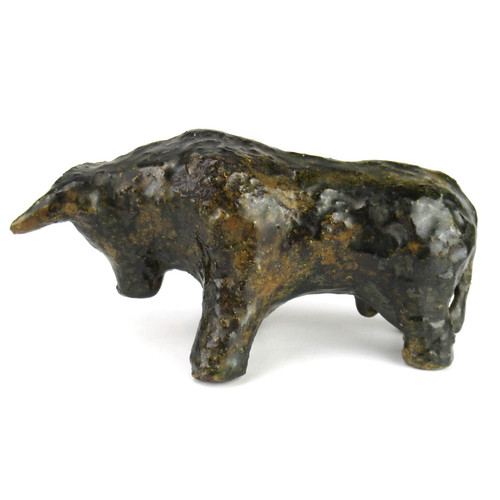 Dekorative keramik figur stier - keramik,