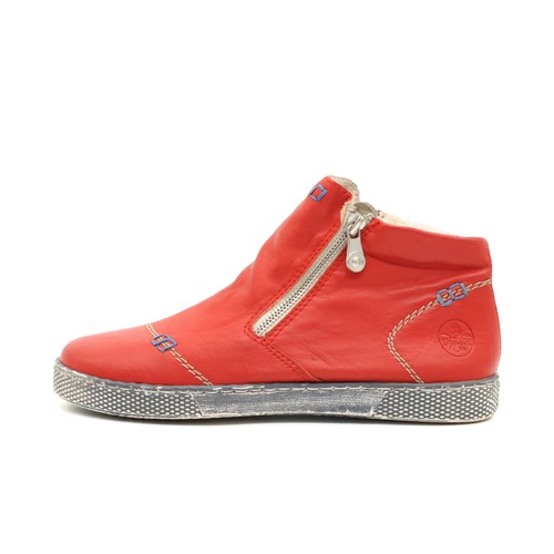 Rieker damen stiefeletten rot - rieker,
