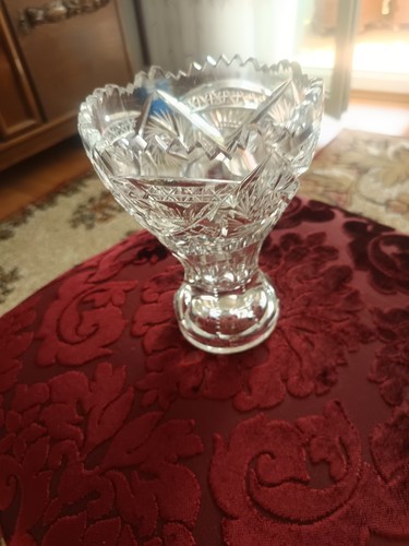 Schöne bleikristall vase - bleikristall,