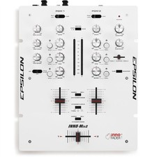 Epsilon Inno-Mix 2 weiss ultrakompakter Profi 2-Kanal DJ Scratch Battle Mixer
