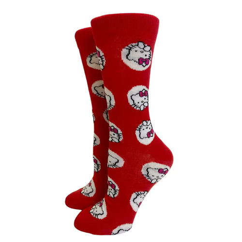 Motivsocken kitty rot - motivsocken,