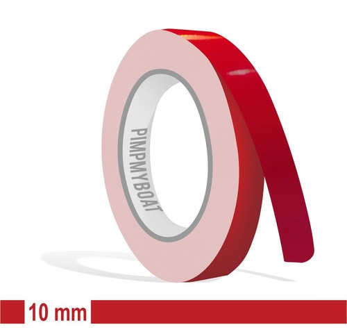 Zierstreifen 10mm karmin rot - 10mm,