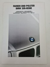 BMW E36 - Farben und Polster - BMW 3er -Reihe - Prospekt 02/1991 (AU1353)