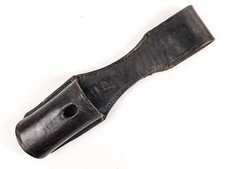 Koppelschuh für ein Extraseitengewehr der Wehrmacht. Dunkelbraunes Leder