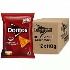 (2,27 EUR/100g) Doritos BBQ Style Tortilla Chips 12x110g Vorteilspackung