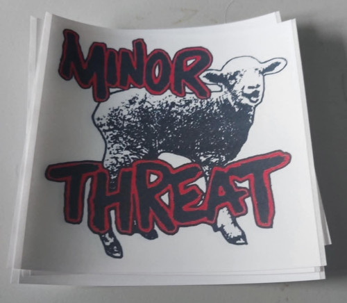 Minor threat aufkleber - threat,