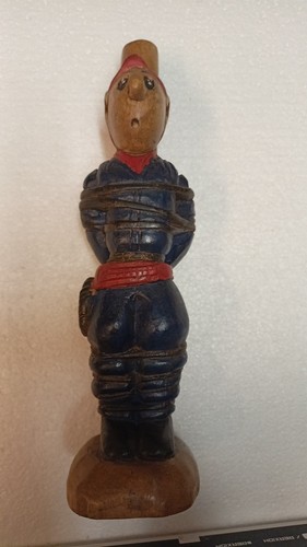 Tim und struppi - struppi, holzfigur