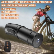 Motorrad Dashcam WiFi Set - Dual Fischauge Objektiv Nachtsicht Kamera