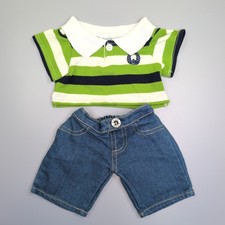 Build A Bear grün gestreiftes