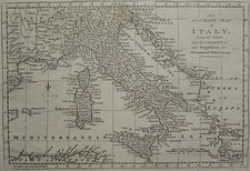 1788 Antik Map Of Italien -