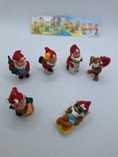 Ü-Eier Mit den Blumentopfzwergen durch die Jahreszeiten EU 1998 -6 Figuren+1 BPZ