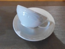 Teetasse  klein  0,14  2  tlg. Seltmann Weiden   Ascona weiß uni  Neu
