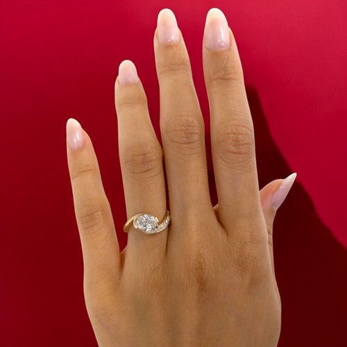 14k gelbgold ovalschliff - gelbgold,