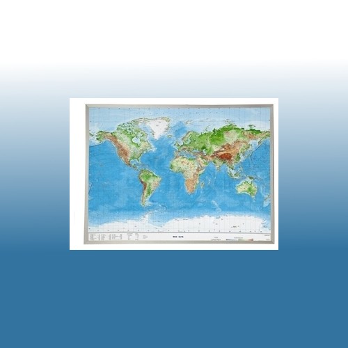 Welt reliefkarte groß m - welt,,