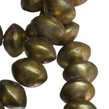 10 x urige Metallperlen Kupfer