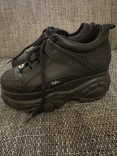 Buffalo 1339-14 London Frauen Schwarze Chunky Platform Shoes Sneaker Gr. 38