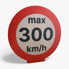 300KMH Verkehrsschild Lampe