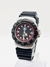 [Exc+5] TAG Heuer Formula 1 Professional 374.513 34mm schwarzes Zifferblatt...