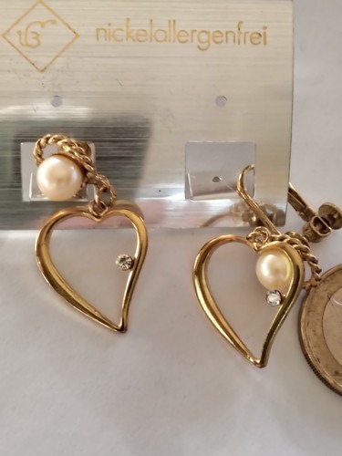 Ohrclips goldfarben herz - ,