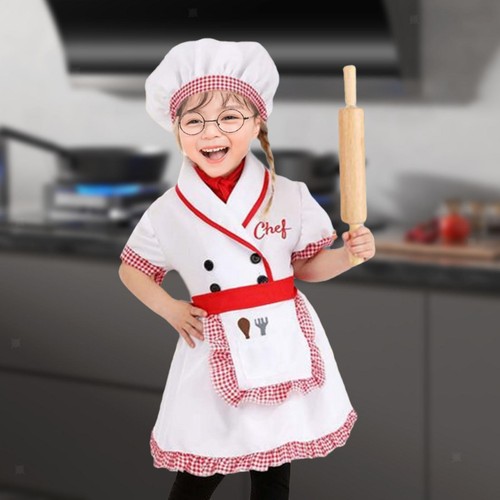 Kinder koch kostüm set - koch,