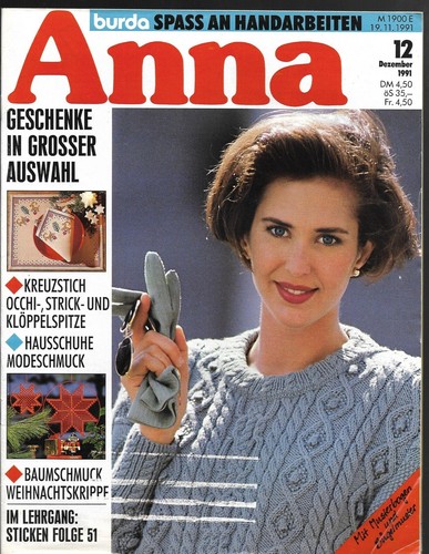 Handarbeitsheft anna 91 - anna, 12/91