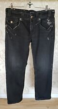 MEK Jeanshose Denim 32 used look schwarz